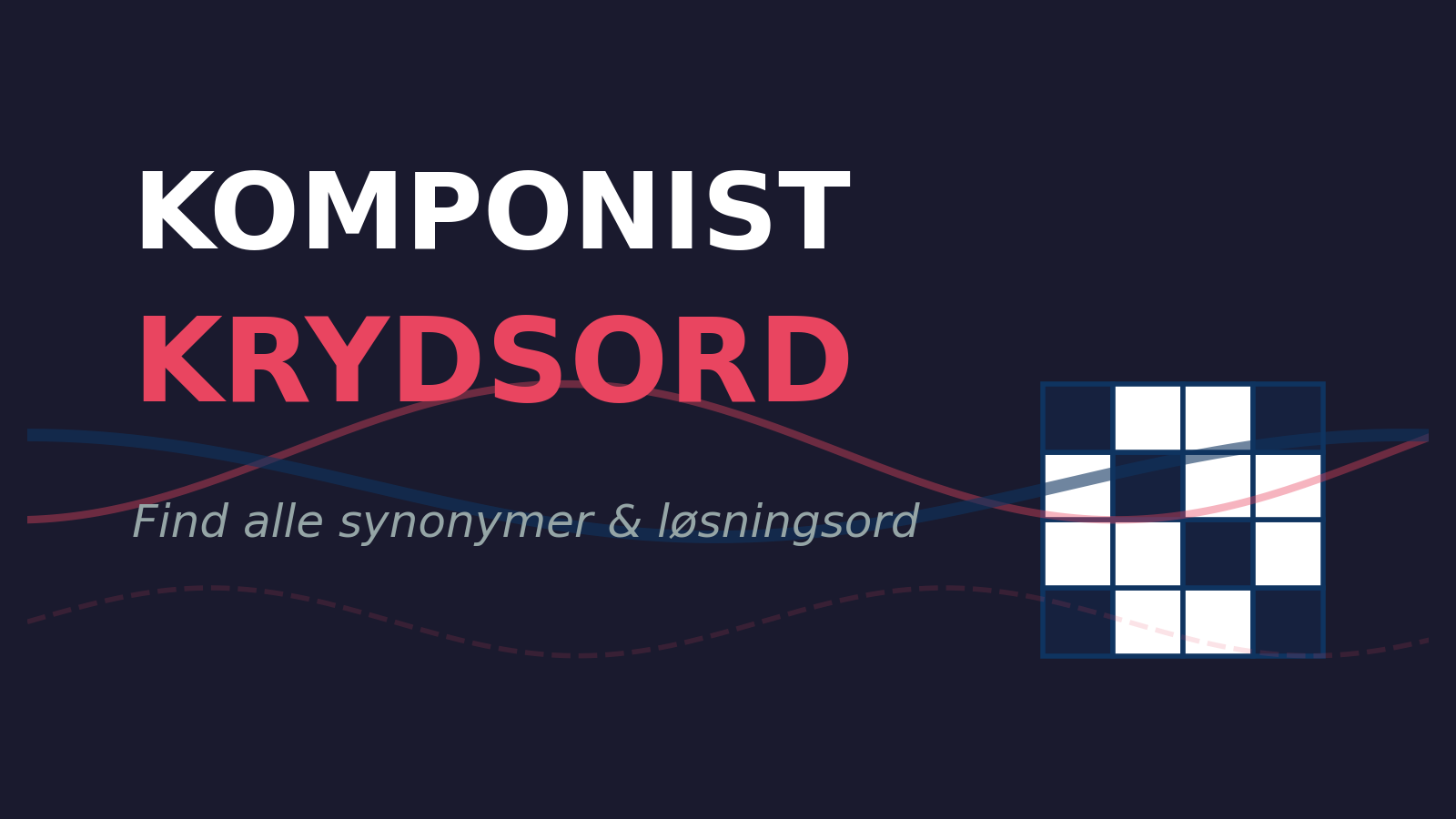 Komponist krydsord