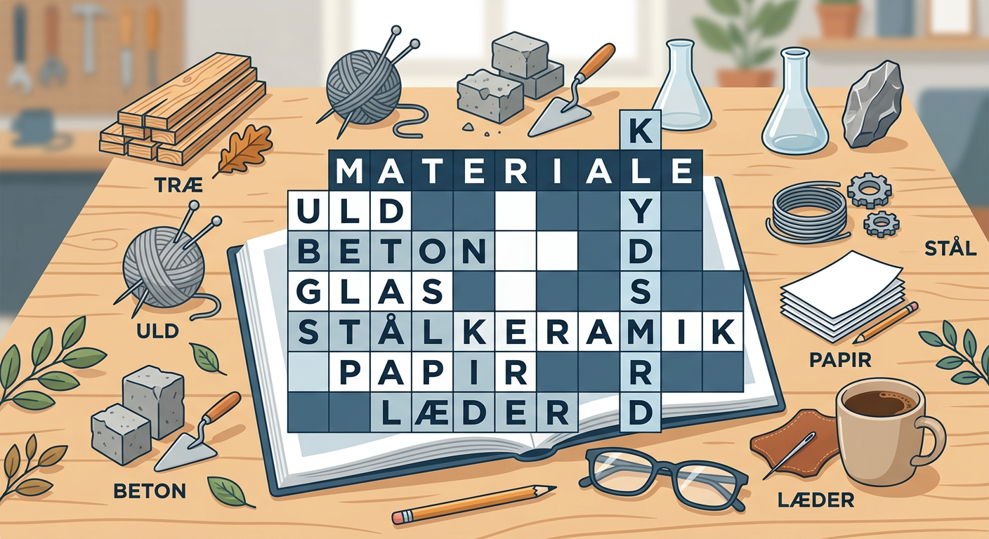 Materiale krydsord
